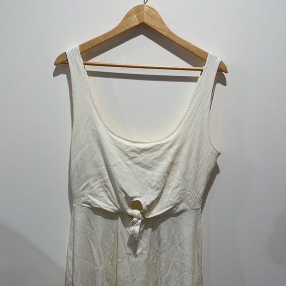 NEW • L*Space • Topanga Cream Ribbed Mini Dress Lg - Picture 6 of 7